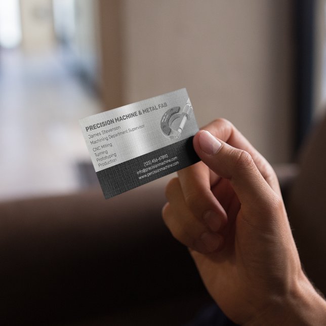 Carte De Visite Machines et métaux (Créateur téléchargé)