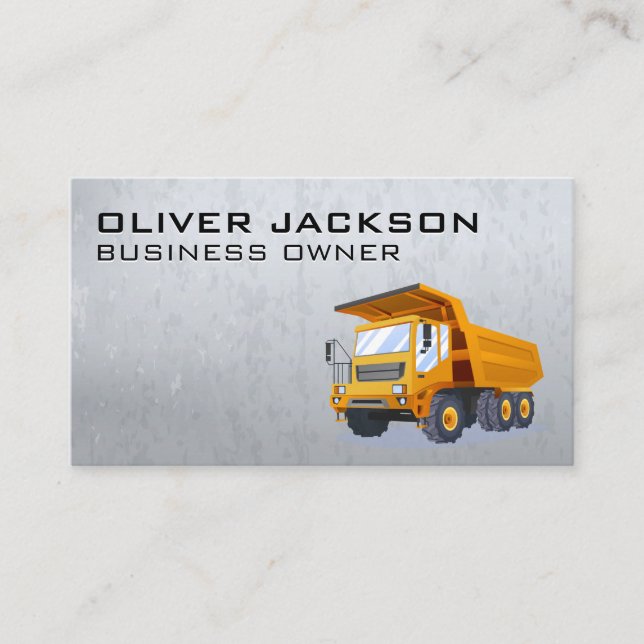 Carte De Visite Machines lourdes de construction | Constructeurs (Devant)