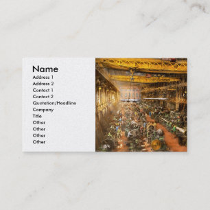 Carte De Visite Machiniste - guerre - à l'usine 1917 de canon