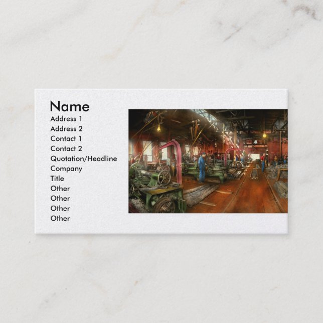 Carte De Visite Machiniste - Pompage pièces 1905 (Devant)