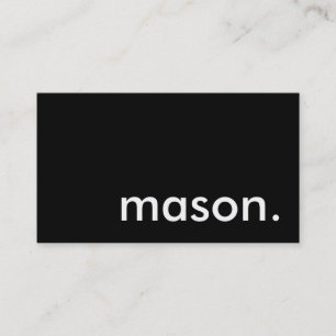Carte De Visite maçon.