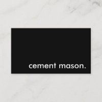 maçon de ciment.