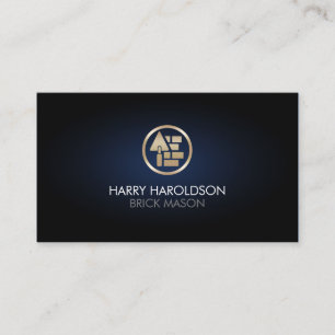 Carte De Visite Maçonnerie en pierre de brique Mason Construction 