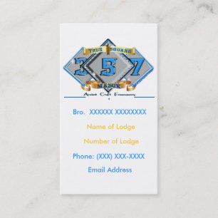 Carte de visite maçonnique