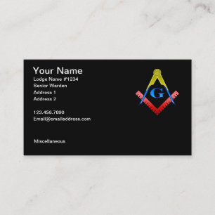 Carte de visite maçonnique 2
