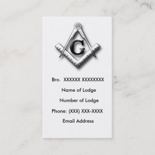 Carte de visite maçonnique 2