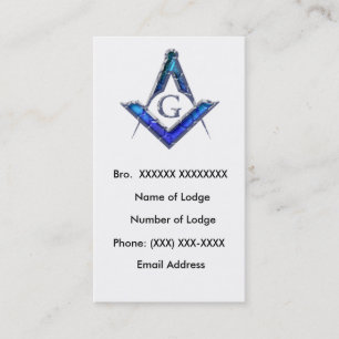 Carte de visite maçonnique 4