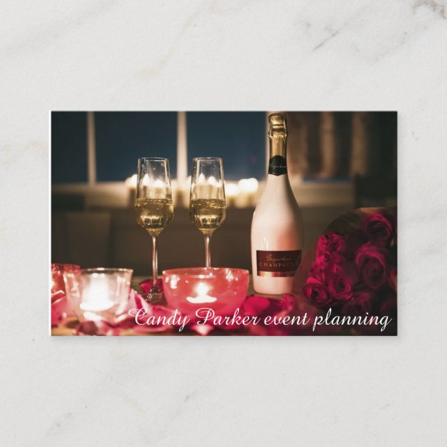 Carte de visite Macro Vin Étincelant (Devant)