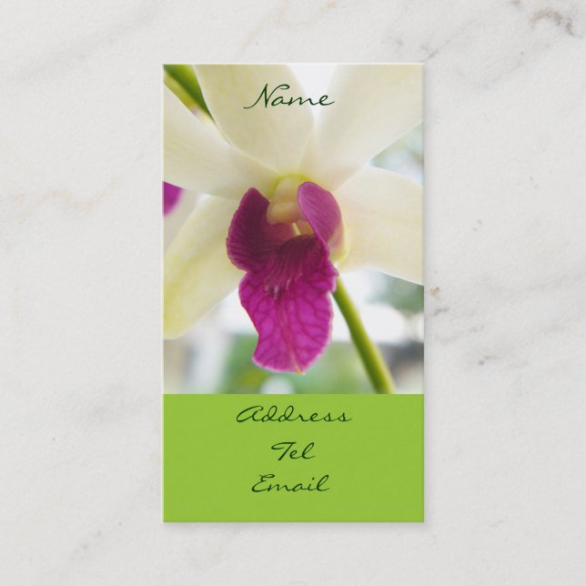 Carte De Visite Madame Orchid (Devant)
