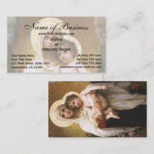 Carte De Visite Madone aux Roses par William Adolphe Bouguereau