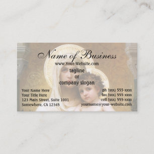 Carte De Visite Madonna des Roses par William Adolphe Bouguereau