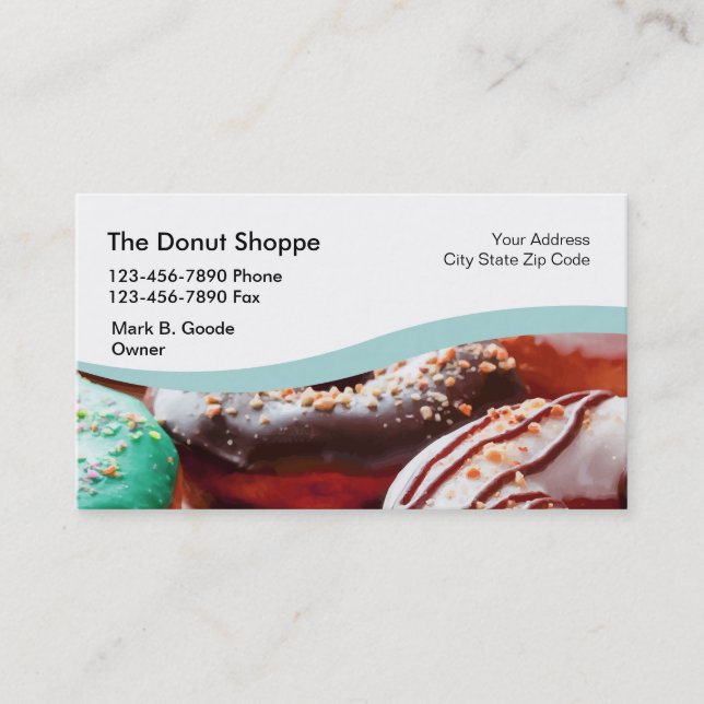 Carte De Visite Magasin de beignet (Devant)