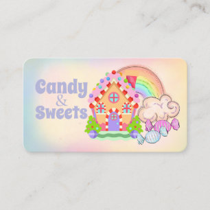 Carte De Visite Magasin de Bonbons Candy Land Sucreries et Friandi