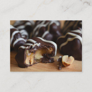 Carte De Visite Magasin de chocolat à grappes d'arachides Chocolat