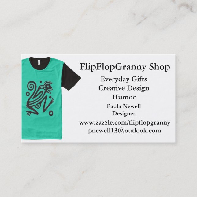 Carte De Visite MAGASIN de FlipFlopGranny (Devant)