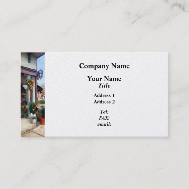 Carte De Visite Magasin de Noël (Devant)
