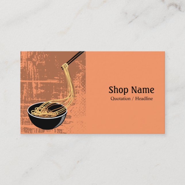Carte De Visite Magasin de nouille (Devant)