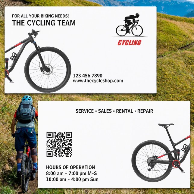 Carte De Visite Magasin de vélo (Créateur téléchargé)