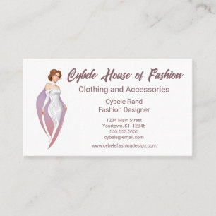 Carte De Visite Magasin de vêtements pour femme stylisée