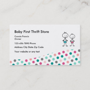 Carte De Visite Magasin d'occasion de bébé