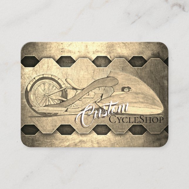 Carte De Visite Magasin fait sur commande de cycle (Devant)