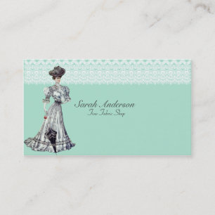 Carte De Visite Magasin fin de tissu