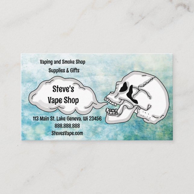 Carte De Visite Magasin Vape (Devant)