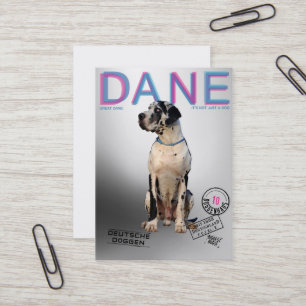 Carte De Visite Magazine Style Grand Danois 