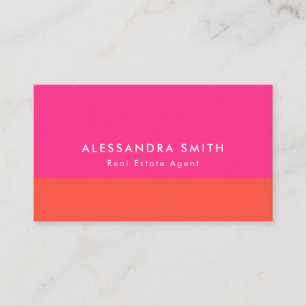 Carte de visite Magenta Orange