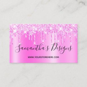 Carte De Visite Magenta Pink Parties scintillant Drivers Ombre Onl