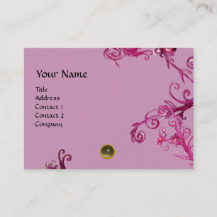 Carte De Visite MAGIC BERRIES  MONOGRAMME gemme grise