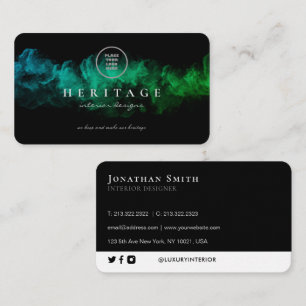 Carte De Visite Magic Green Cloudy Ajouter Votre Logo