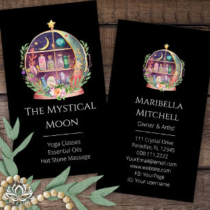 Carte De Visite Magical Essential Oils Apothecary Yoga Crystals 
