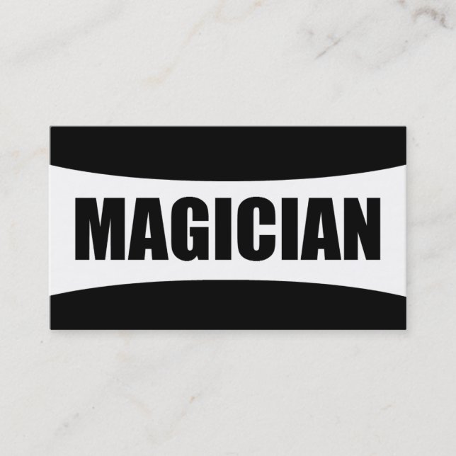 Carte de visite magicien (Devant)