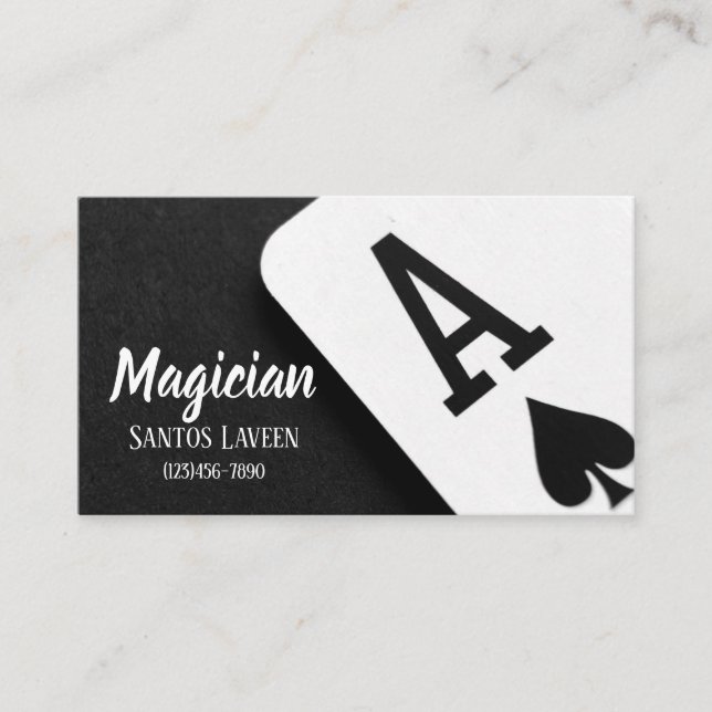 Carte de visite magicien (Devant)
