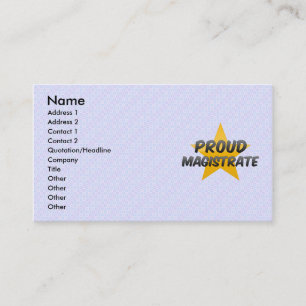 Carte De Visite Magistrat fier