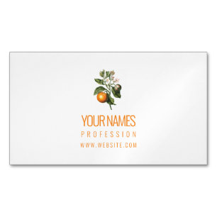 CARTE DE VISITE MAGNET : ORANGE BLOSSOM