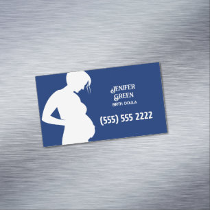 Carte De Visite Magnétique Accompagnante à la naissance