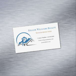 Carte De Visite Magnétique Agent immobilier définissez votre logo Agences imm