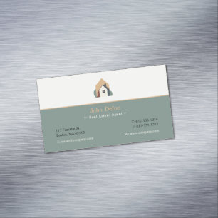 Carte De Visite Magnétique Agent immobilier Maison
