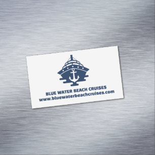 Carte De Visite Magnétique Ancre nautique personnalisée capitaine de bateau m