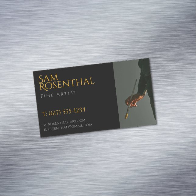 Carte De Visite Magnétique Artiste | Professionnel (In Situ)