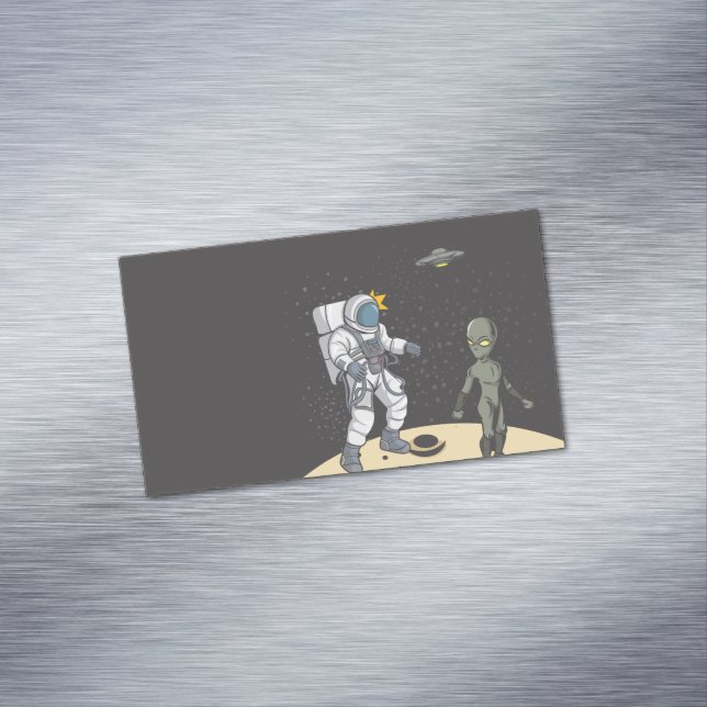 Carte De Visite Magnétique Astronaute et alien (In Situ)
