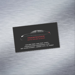 Carte De Visite Magnétique Atelier de carrosserie pour la vente automobile