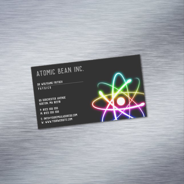 Carte De Visite Magnétique Atom | Scientifique (In Situ)