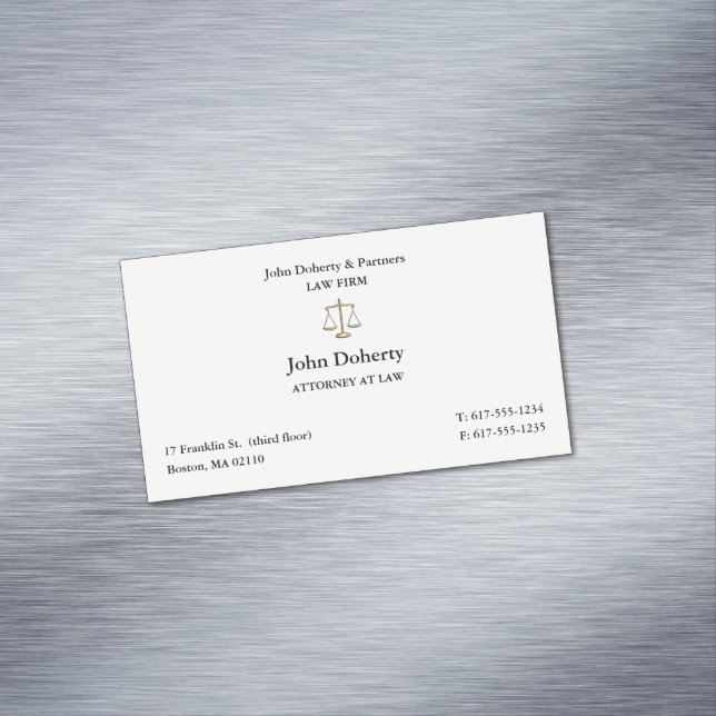 Carte De Visite Magnétique Avocat de droit | Avocat (In Situ)