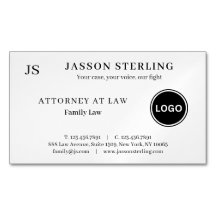 Avocat minimaliste personnalisé avec logo