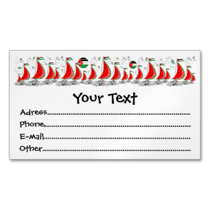 Carte De Visite Magnétique Bateaux de la Flottille de la Liberté Mondiale à G