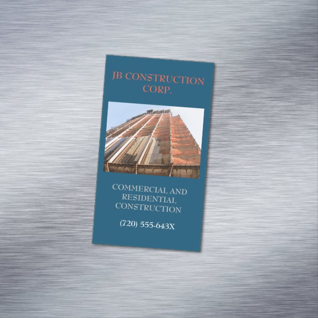 Carte De Visite Magnétique Bâtiment de construction remodel de l'architecte d (In Situ)