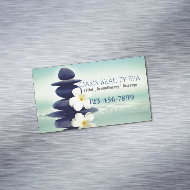 Carte De Visite Magnétique Beauté SPA Zen Aromathérapie Massage Thérapie (In Situ)